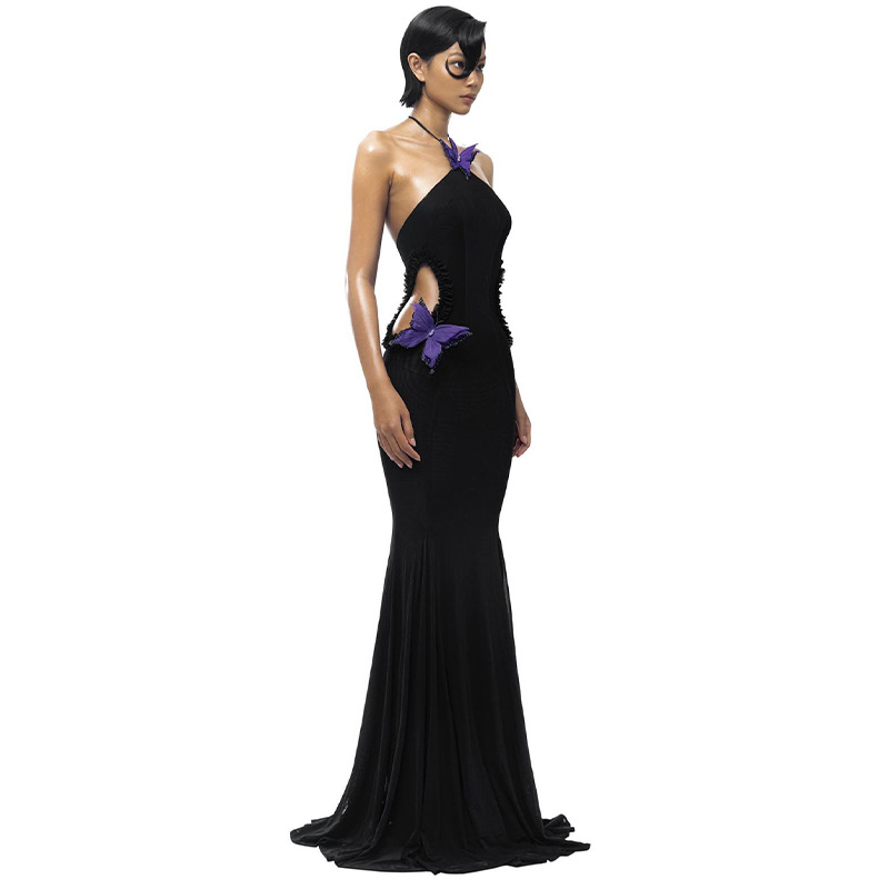 Freshdressy™ Butterfly Halter Maxi Dress