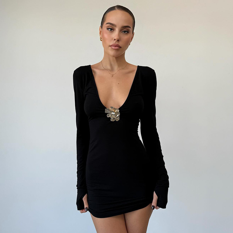 Freshdressy™ Low Collar Slim Dress