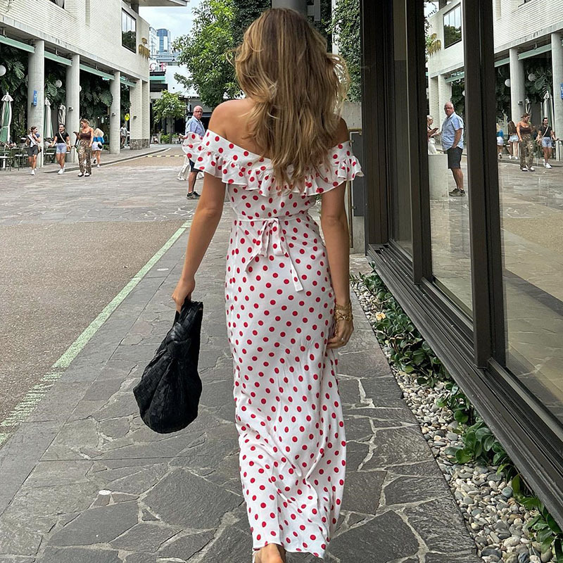 Freshdressy™ Polka Dot Floral Maxi Dress