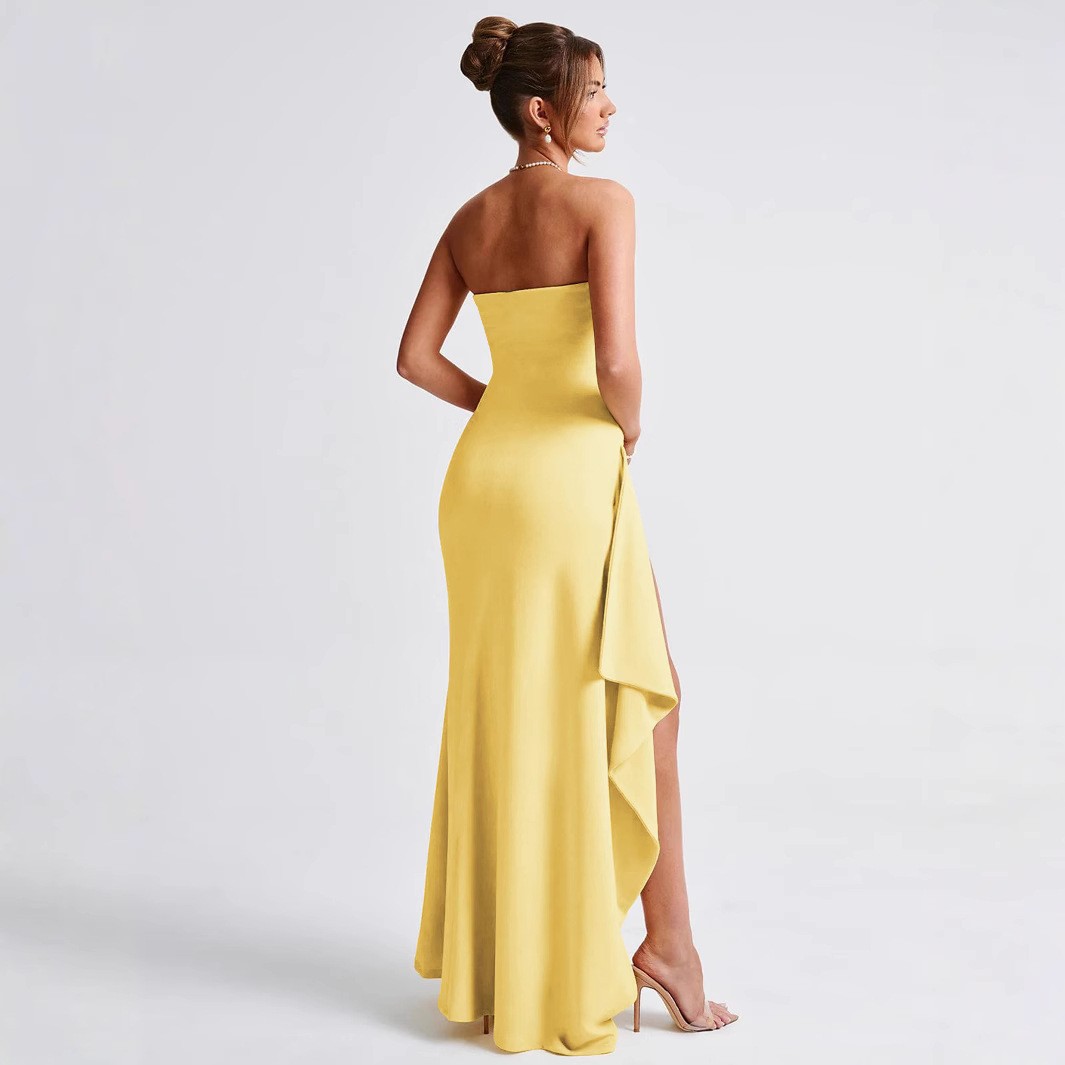 Freshdressy™ Off Shoulder Asymmetric Maxi Dress