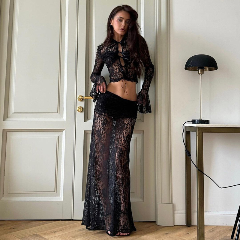Freshdressy™ Lace Perspective Two-Piece Set