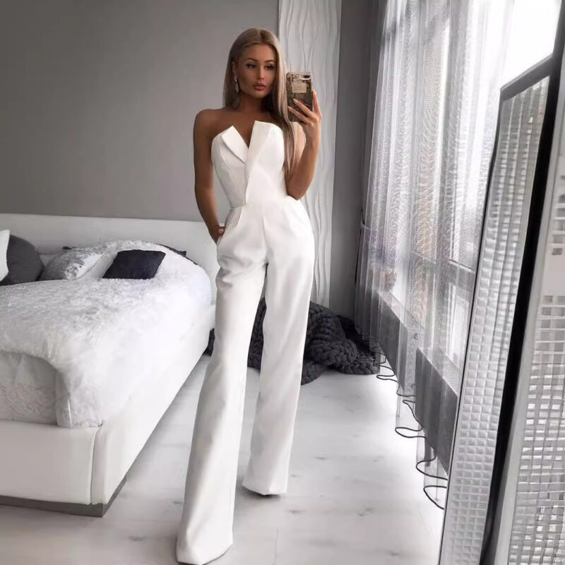 Freshdressy™ Off Shoulder Maxi Dress Jumpsuit