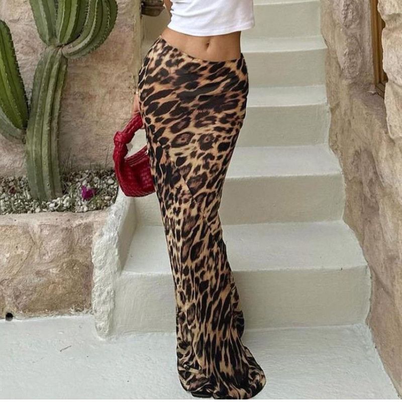 Freshdressy™ Fishtail Leopard Maxi Skirt