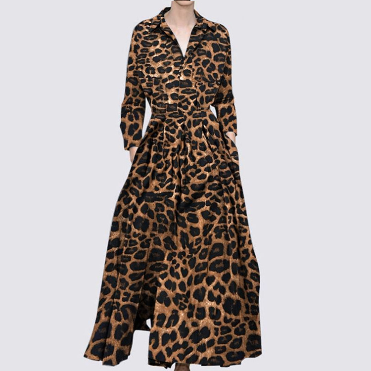Coffee colored leopard print