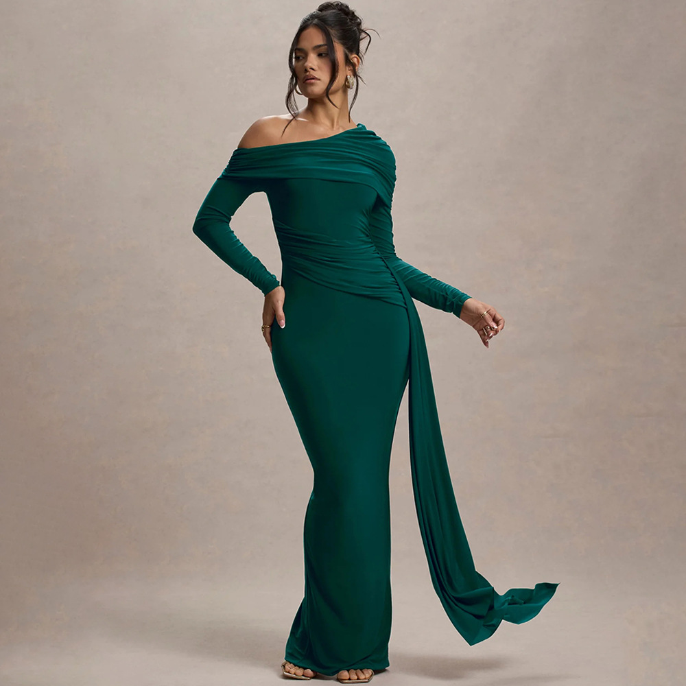 Freshdressy™ Off-Shoulder Condensed Maxi Dress