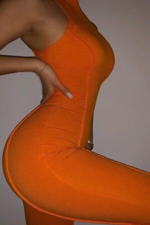 Orange sleeveless