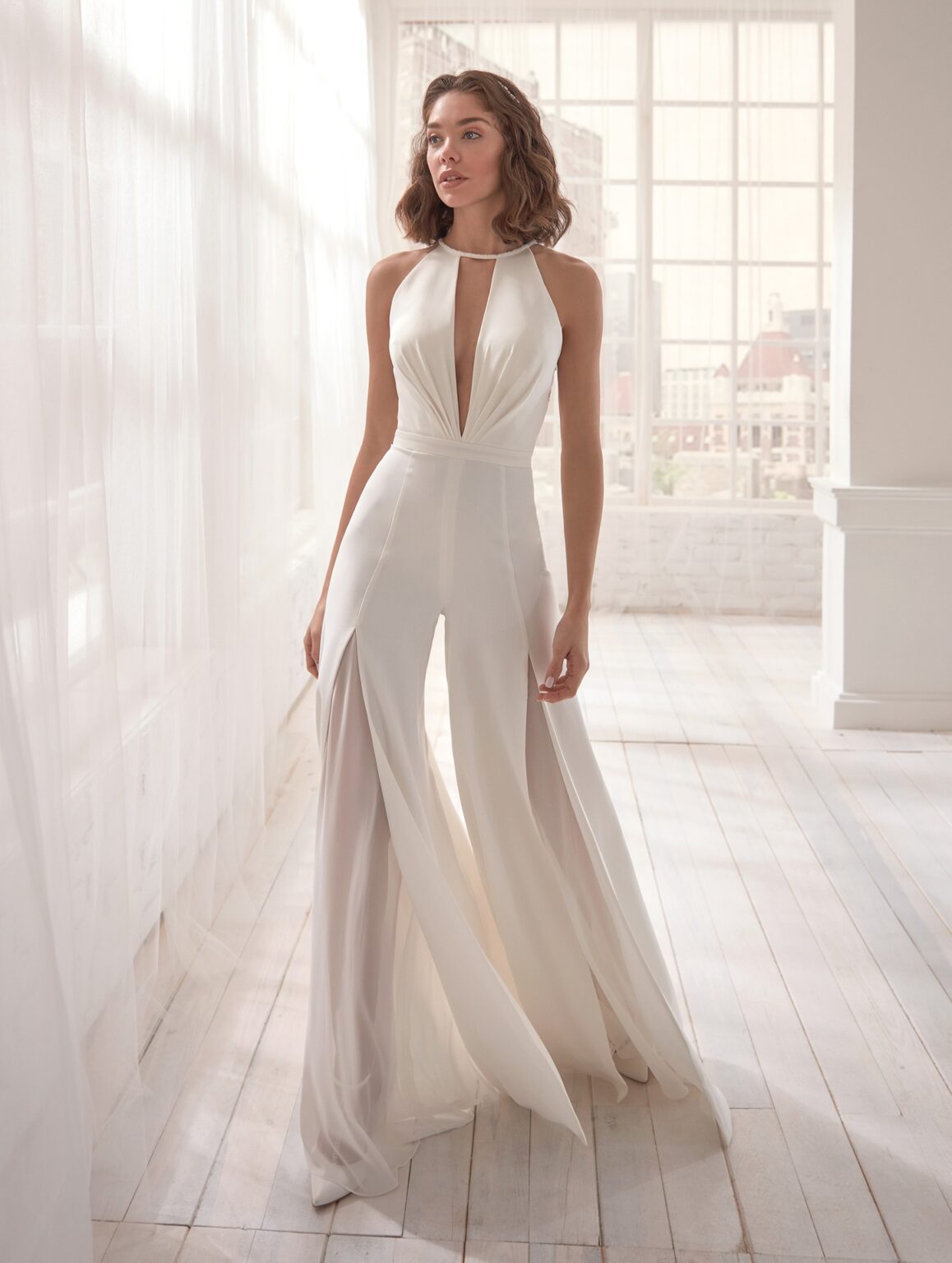 Freshdressy™ Sexy Halter Jumpsuit with Flared Pants